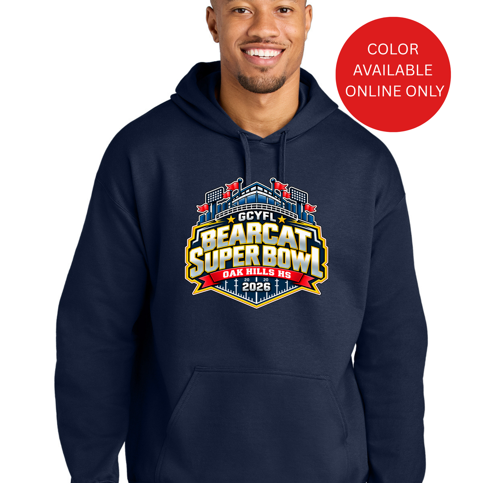 Official GCYFL Bearcat Super Bowl Adult Hoodie