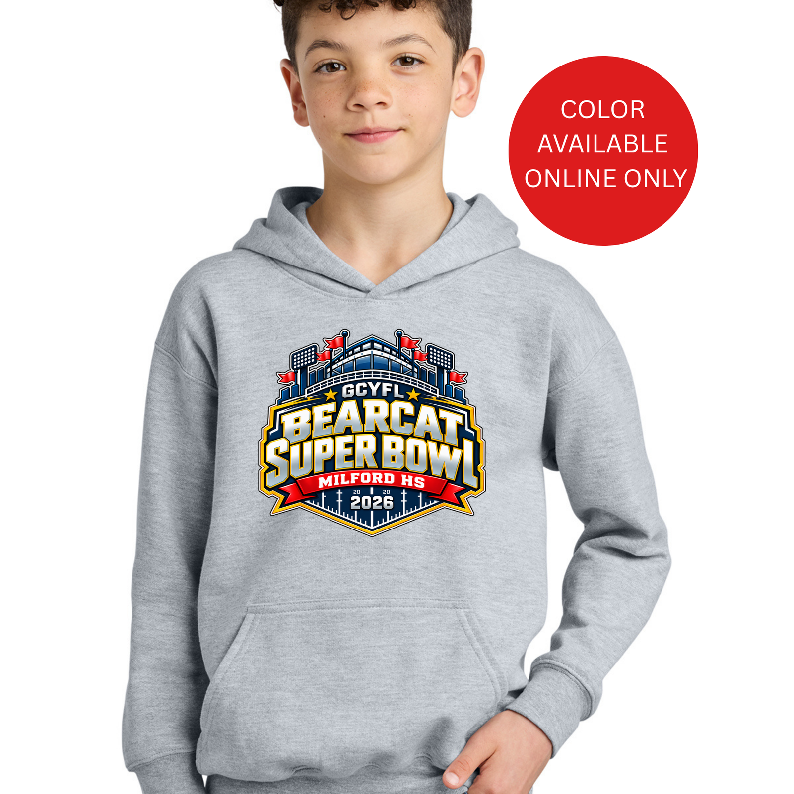 Official GCYFL Bearcat Super Bowl Youth Hoodie