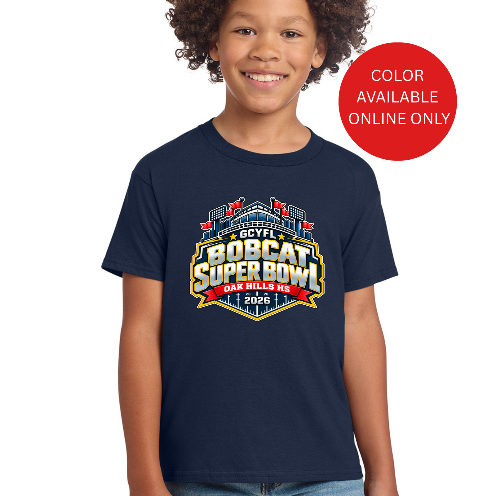 Official GCYFL Bobcat Super Bowl Youth Tshirt