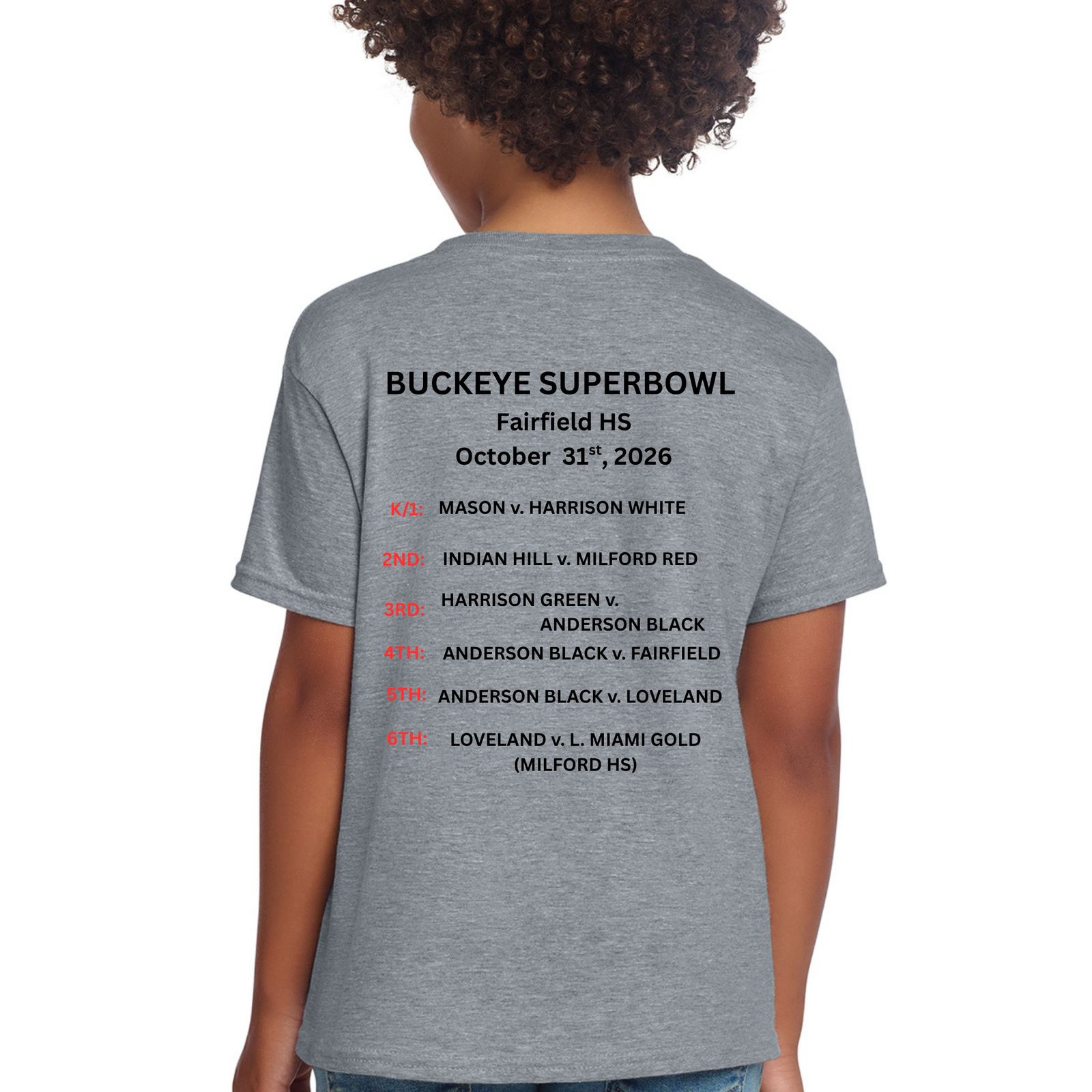 Official GCYFL Buckeye Super Bowl Youth Tshirt