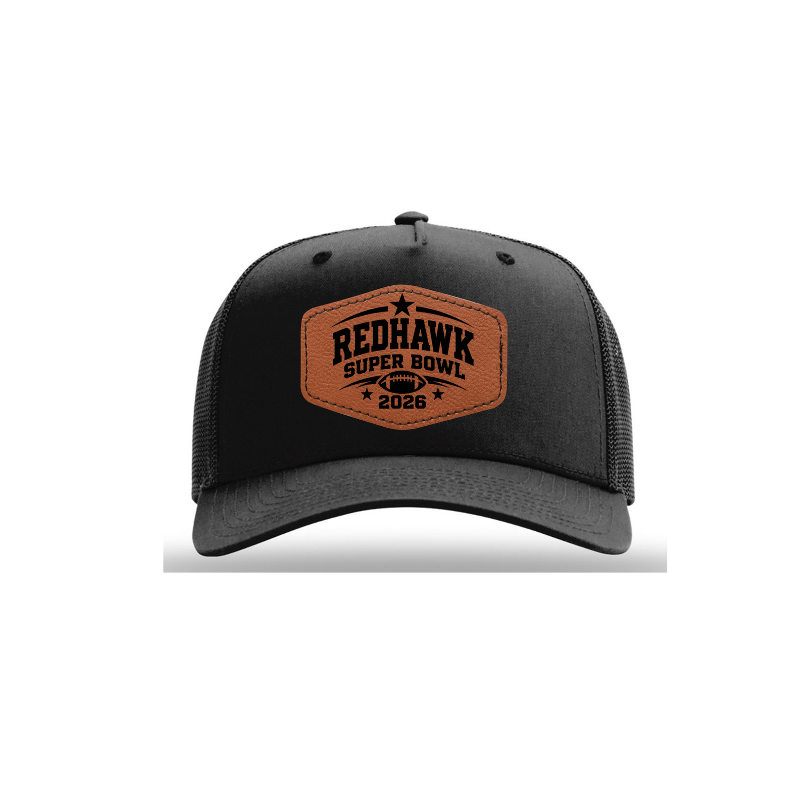 Official GCYFL Redhawk Superbowl Trucker leatherette patch Hat