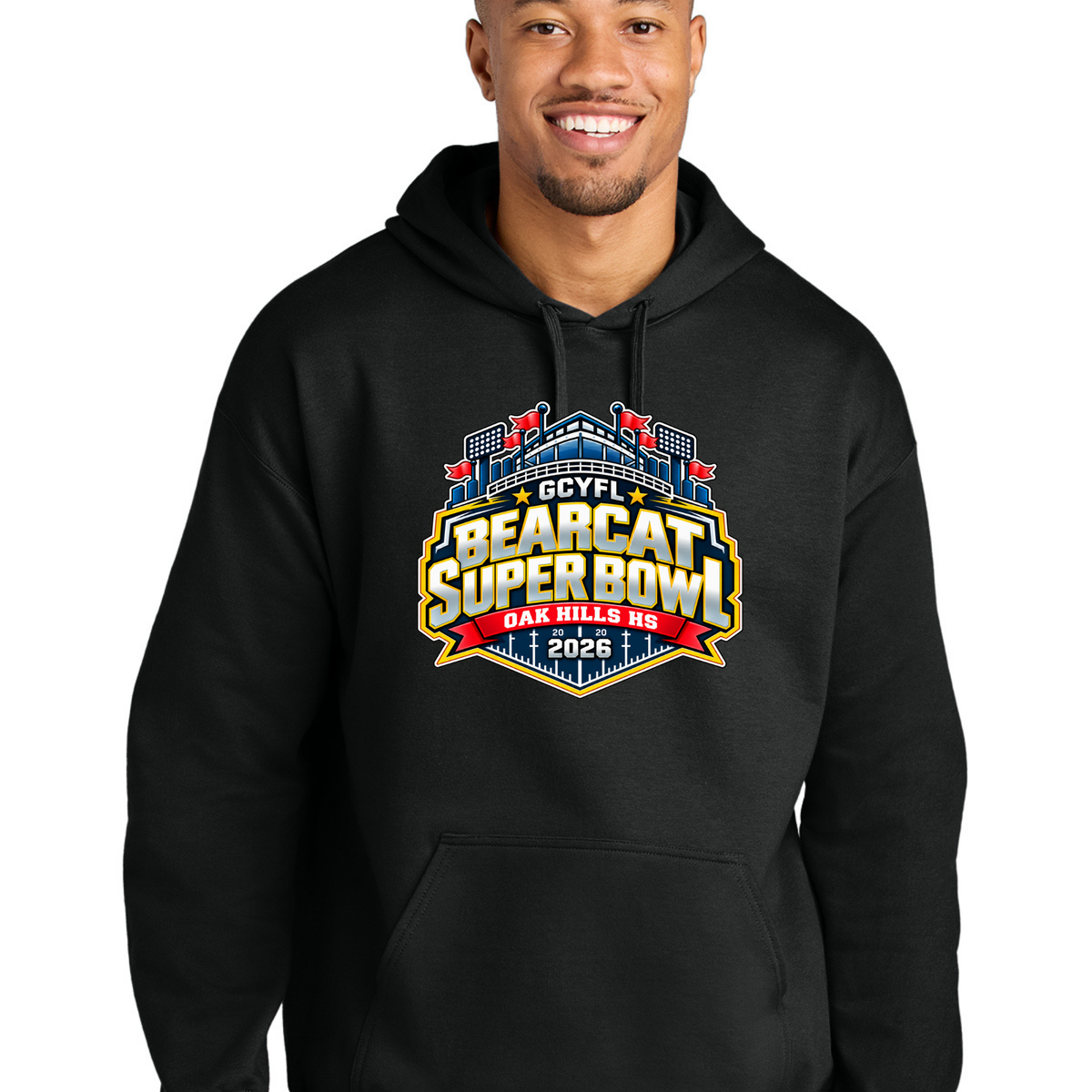 Official GCYFL Bearcat Super Bowl Adult Hoodie