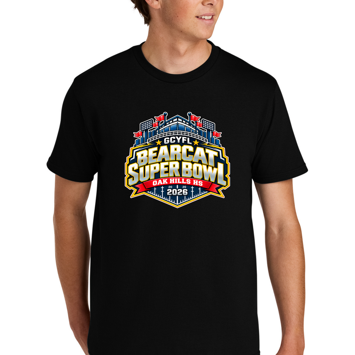 Official GCYFL Bearcat Super Bowl Adult Tshirt