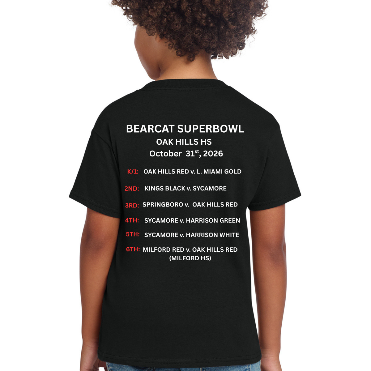 Official GCYFL Bearcat Super Bowl Youth Tshirt