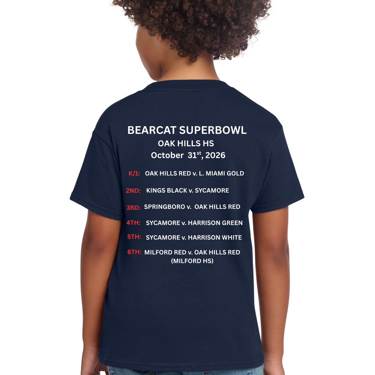 Official GCYFL Bearcat Super Bowl Youth Tshirt
