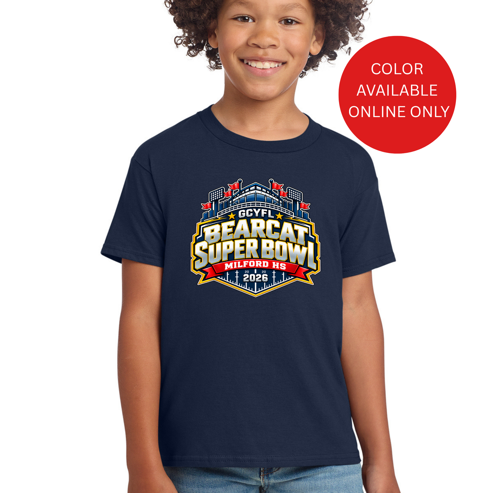 Official GCYFL Bearcat Super Bowl Youth Tshirt