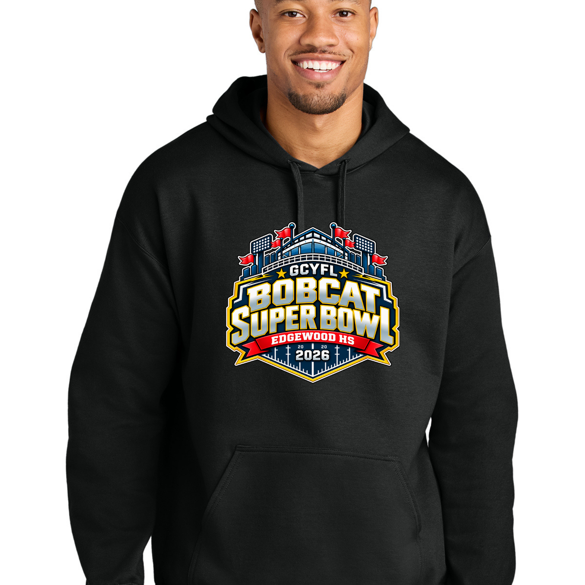Official GCYFL Bobcat Super Bowl Adult Hoodie