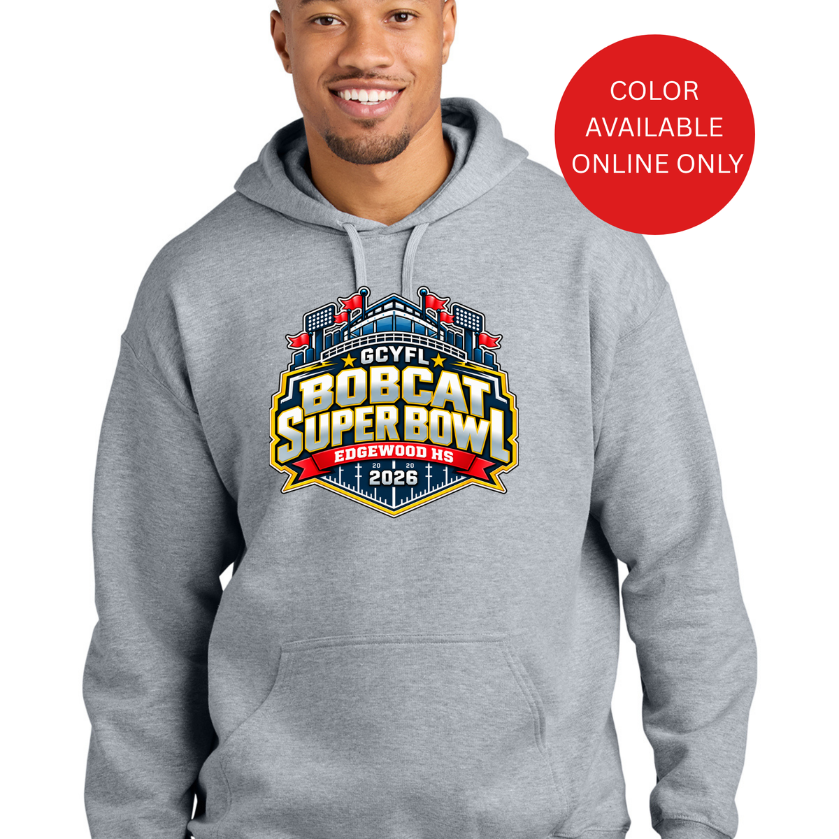 Official GCYFL Bobcat Super Bowl Adult Hoodie