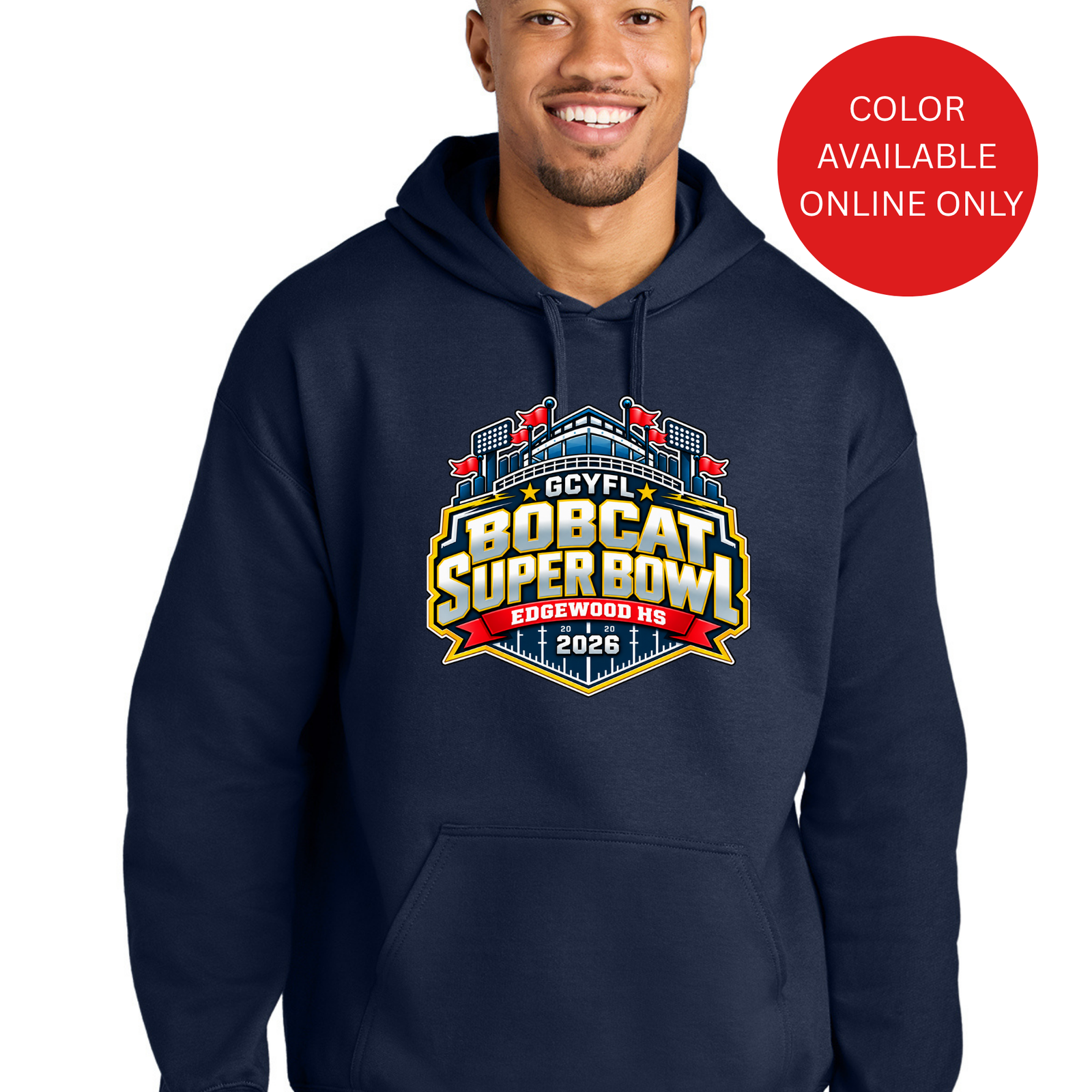 Official GCYFL Bobcat Super Bowl Adult Hoodie