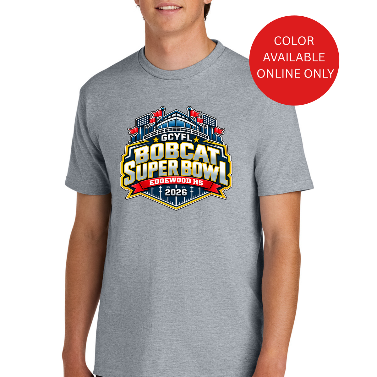 Official GCYFL Bobcat Super Bowl Adult Tshirt