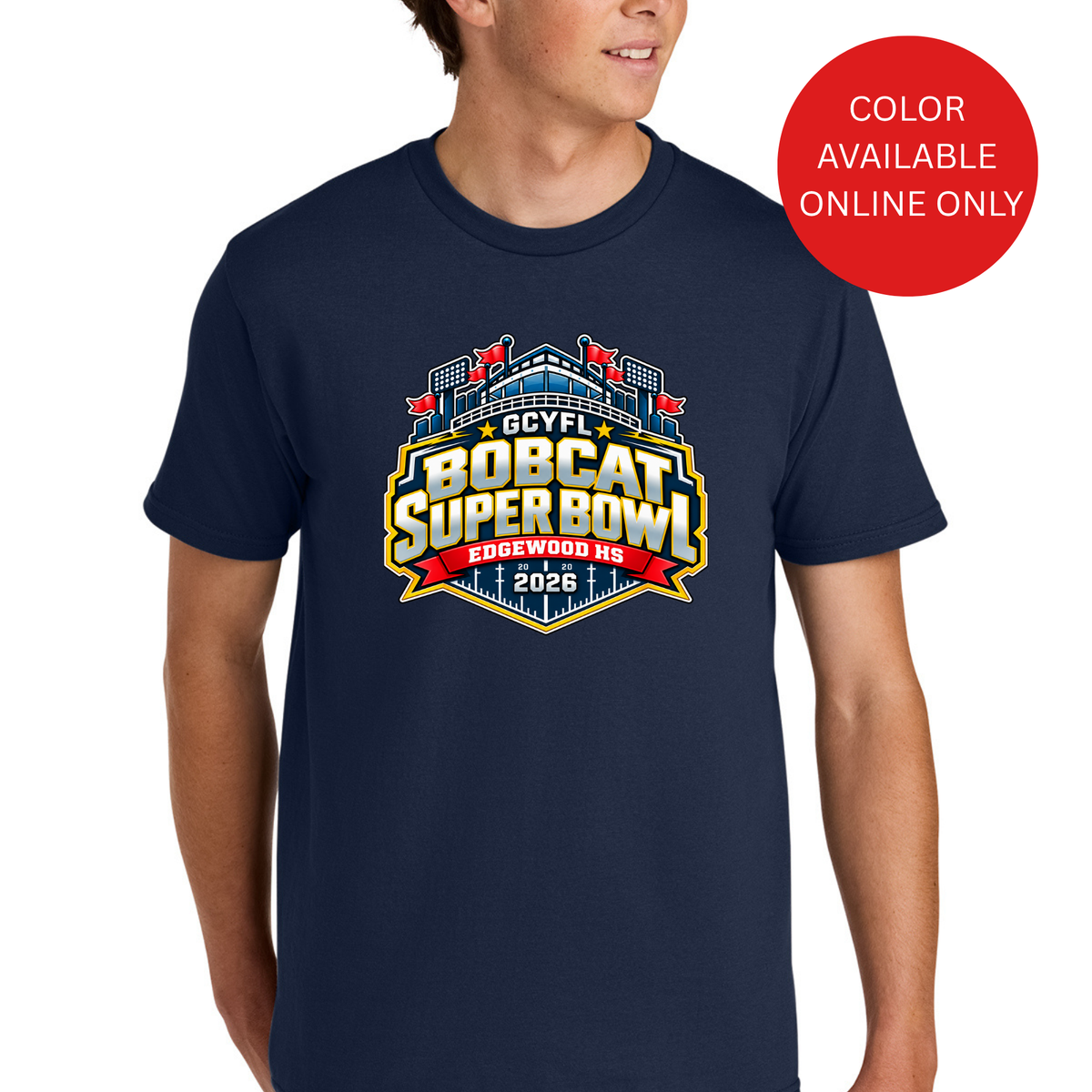 Official GCYFL Bobcat Super Bowl Adult Tshirt
