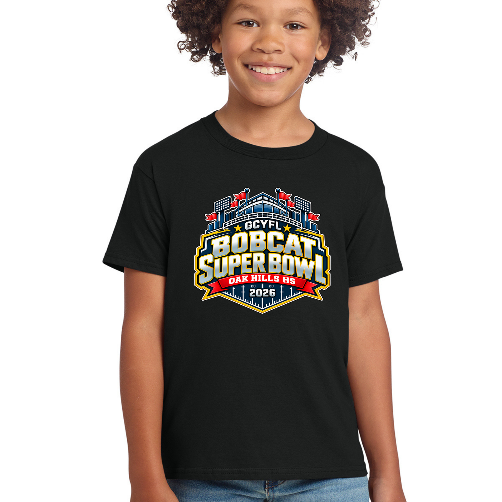 Official GCYFL Bobcat Super Bowl Youth Tshirt