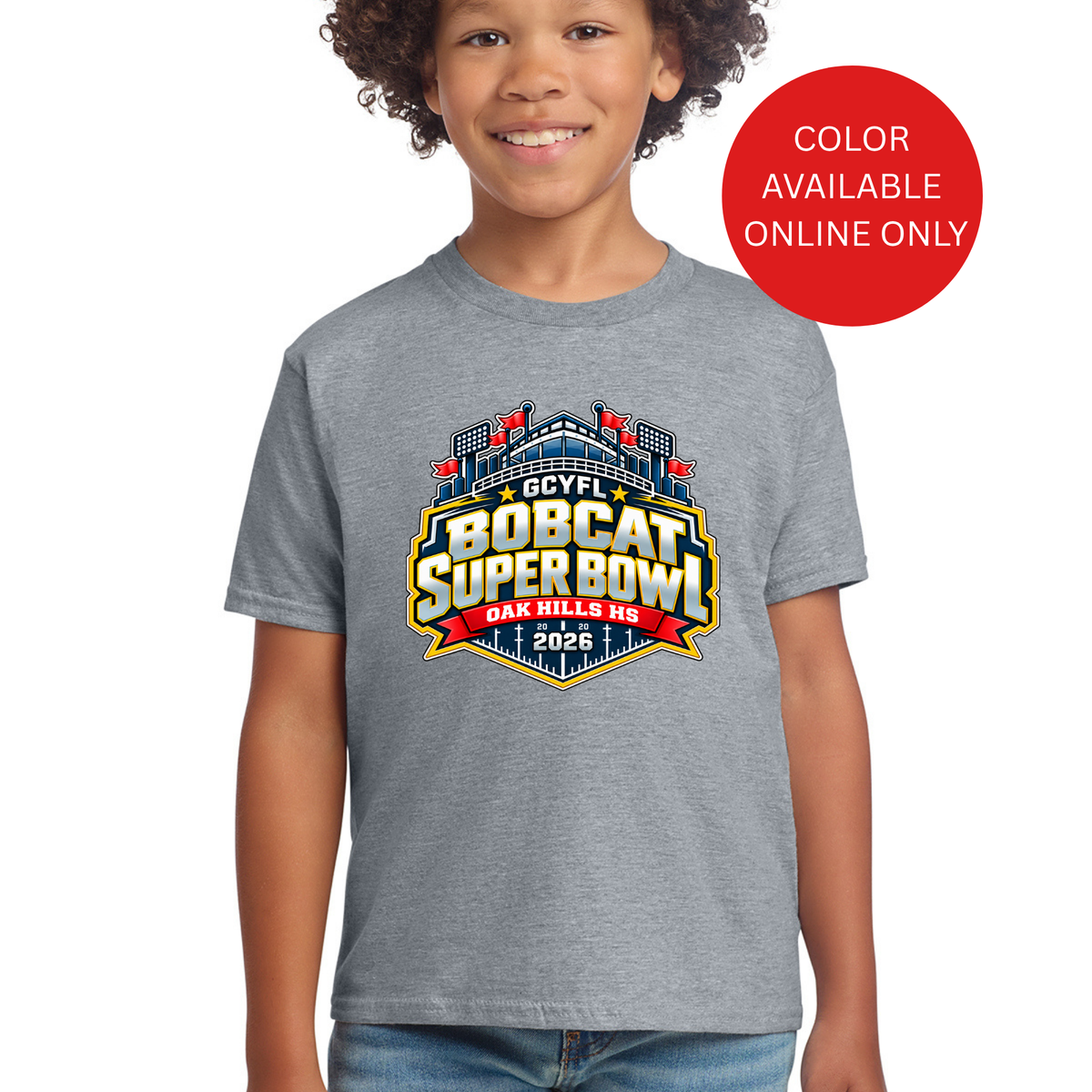 Official GCYFL Bobcat Super Bowl Youth Tshirt