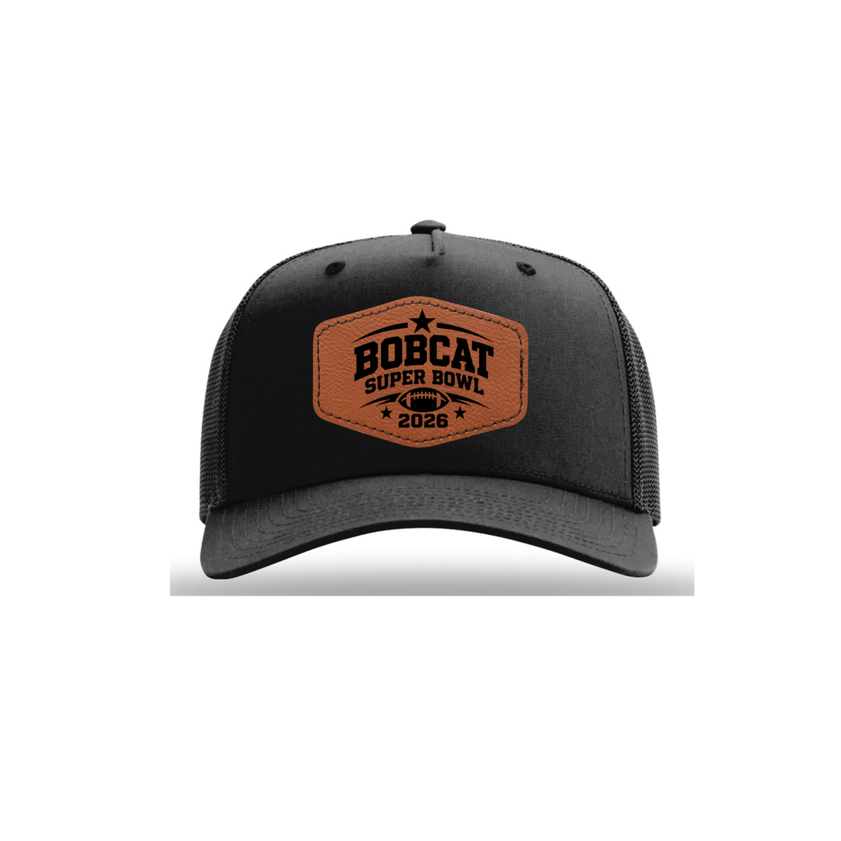 Official GCYFL Bobcat Superbowl Trucker leatherette patch Hat