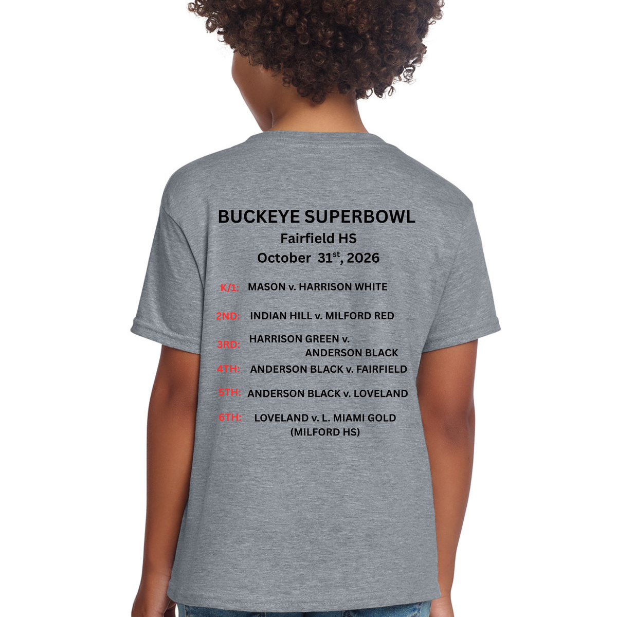 Official GCYFL Buckeye Super Bowl Youth Tshirt
