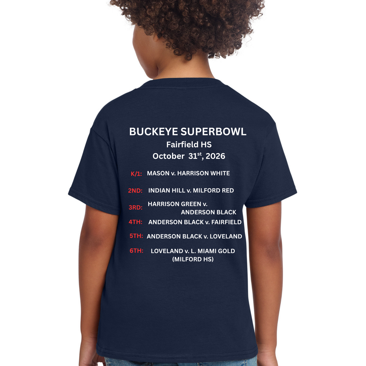 Official GCYFL Buckeye Super Bowl Youth Tshirt