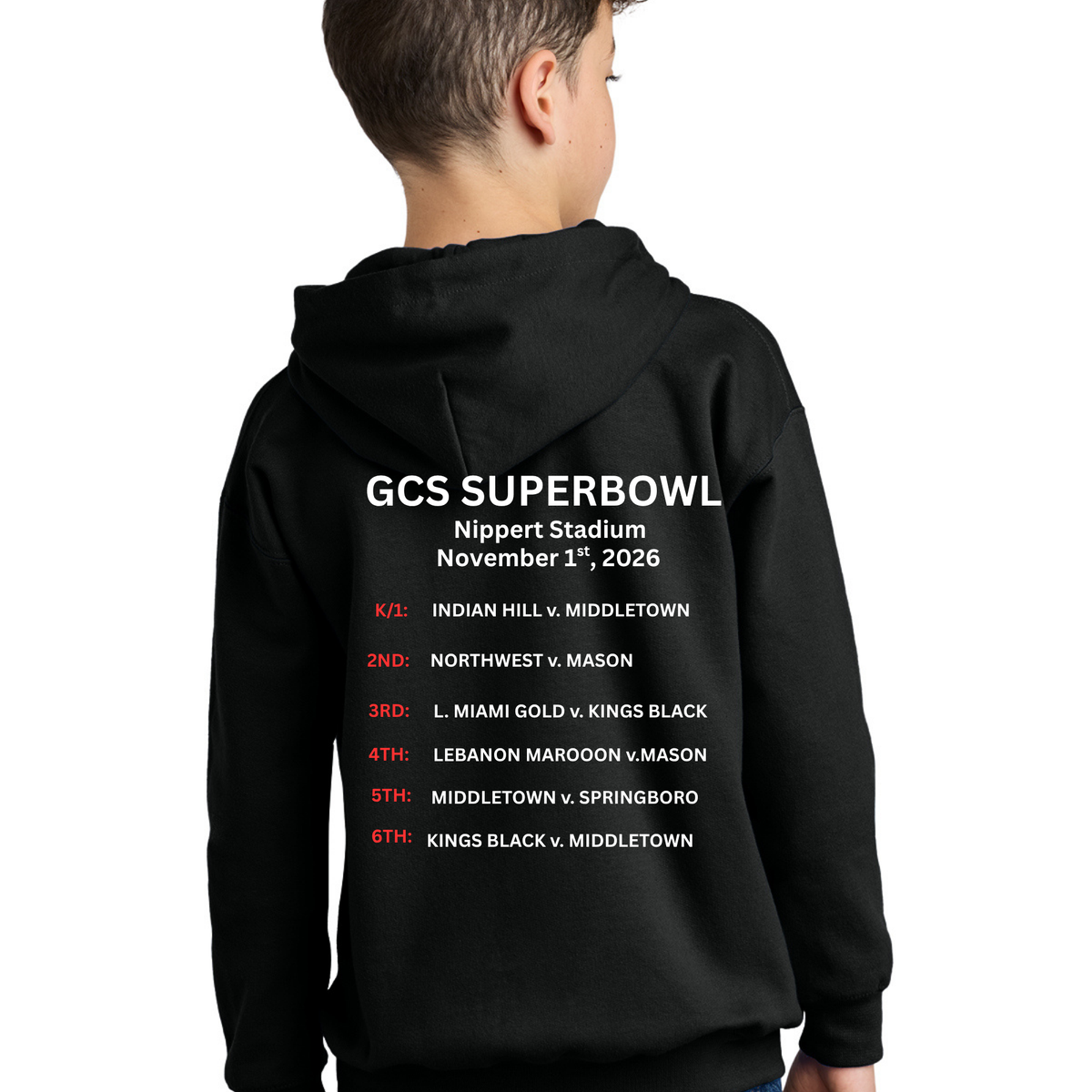 Official GCYFL GCS Super Bowl Youth Hoodie