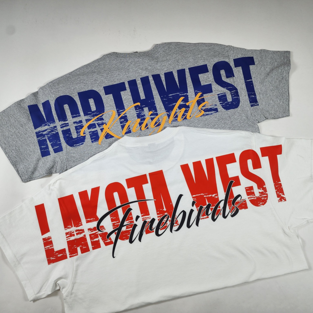 Custom School Spirit Tshirt | Personalized School Colors Big Back Spirit Wear