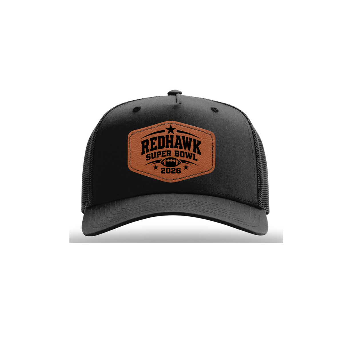 Official GCYFL Redhawk Superbowl Trucker leatherette patch Hat