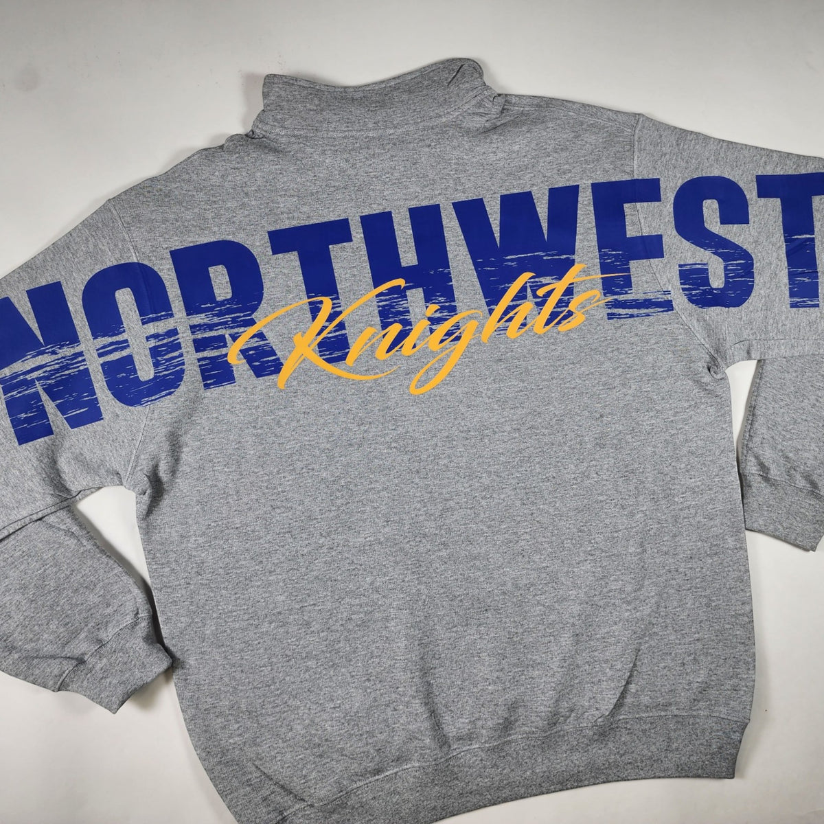 Custom School Spirit Sweatshirt | Personalized School Colors Big Back Spirit Wear